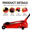 Floor Jack 3 Ton(6,000 lbs) Low Profile Capacity Fast Lift