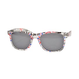 Unisex Union Jack Sunglasses Adults Classic Style Wayfers Sunglasses Great British Flag Sunglasses Classic Great Britain Sunglasses Shades Mens Womens Sunglasses (Black Lens Sunglasses)