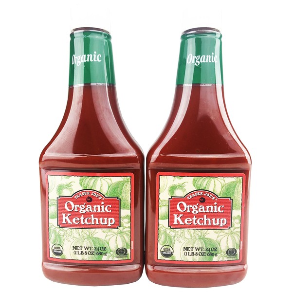 Trader Joes Organic Ketchup 24oz (Pack of 2)