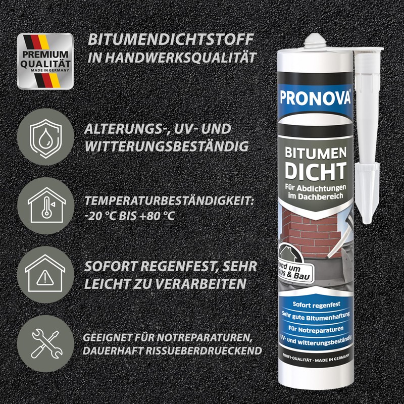 Pronova Bitumen Seal 300 ml Black