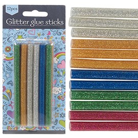 Mini-Glitzer-Heißklebepistole, Schmelzpatronen, verschiedene Farben, 7 mm