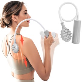 Upgraded Curved Back Scratcher for Women Men, 360° Flexible Bendable Foldable Back Scratcher Extendable, Telescopic Back Scratchers, Backscratchers for Adults Elderly Seniors, Gifts for Women (Grey)