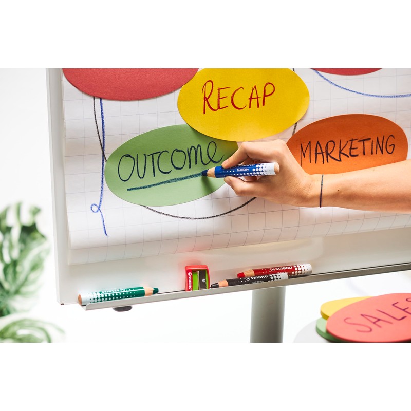 STABILO MARKdry - Whiteboard and Flipchart Marker - Pack of