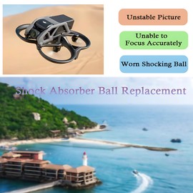 Replacement for DJI Avata Gimbal Shock Absorber Rubber for DJI Avata Shock Absorber Ball Damper Rubber Gimbal Mounts Accessories (Pack of 3)