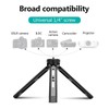 Andoer Mini Metal Tripod Aluminum Alloy Desktop Stand Tripod with