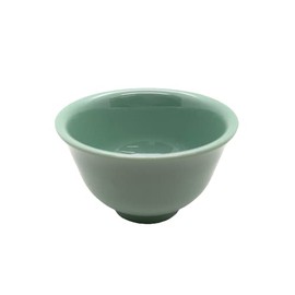 Kanto Plastic Industries M-61-G, Melamine Tea Cup, Green, Dishwasher Safe, Plain Tableware, Commercial Use, 10 Pieces