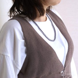 Beautéller Terahertz Necklace, 0.2 inches (6 mm), Neck Circumference Approx. 15.7 inches (40 cm)