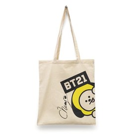 Bolsa Tote Bag BT21 de Loneta Personajes | Tote Bag Kawaii Coreana 35x40 cm | Bolsa Reutilizable BT21 para Escuela, Universidad y Uso Diario