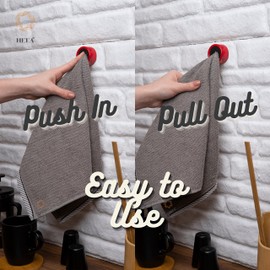 HEFA Towel Hooks, Towel Holder, Dish Towel Holder, Kitchen Organization, Kitchen Towel Hook, Kitchen Towel Holder, Hand Towel Holder, Kitchen Gadgets 8 Pack Eco