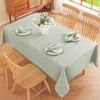 SASTYBALE Rectangle Tablecloth - Linen Textured Table Cloth Water Resistant