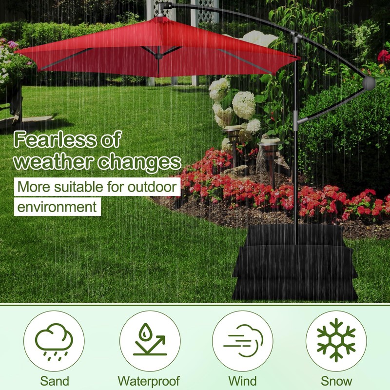 VercanMonth 275 LBS Umbrella Base Weights Sandbags, 5 Packs Sand