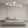 BoostArea Track Lighting Fixtures Ceiling, 5 Light White Track Light