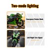 LUXEMOTO Front Turn Signal Light for Ninja ZX6R, LED Amber