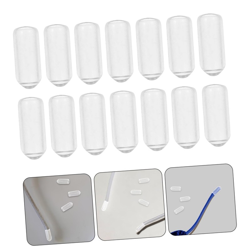 PACKOVE 200pcs Headband End Caps Durable Rubber Plugs for Hair