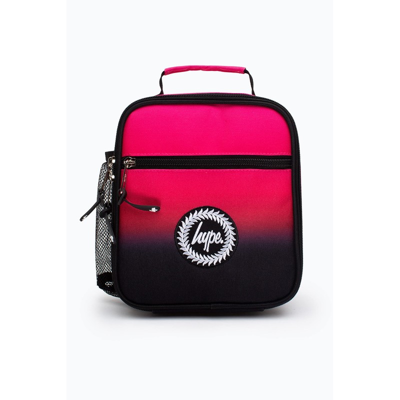 hype Unisex Pink Black Fade Crest Lunchbox