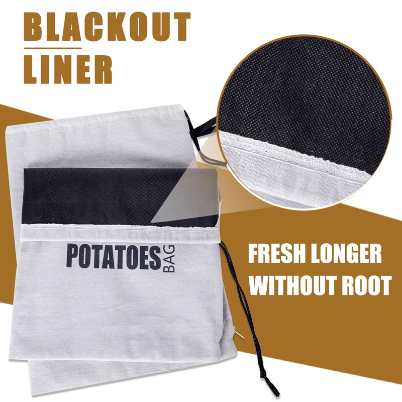 TOGETRUE Potato Onion Storage Bag, Fabric Onion and Potatoes Storage