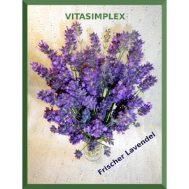 VITASIMPLEX Lavender Cushion with Cover 215 (Rose Paris) 24cm x 20cm with Genuine French Lavender from Provence