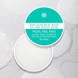 35% Glycolic Acid Pads for Face & Body Exfoliant,Exfoliating Face Pad with AHA, Vitamins B5 & C,Facial Radiance Cleansing Pades,Glycolic Acid Peel Pads for Pore Cleaner,Acne,Fine Lines (50 Pades)