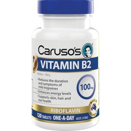 Caruso's Natural Health Vitamin B2 100mg 120 Tablets
