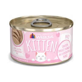 Weruva Weruva Kitten, Chicken Breast Formula in a Hydrating Pure, 3oz Can (Pack of 12)