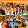 40 Pcs 4" Leaf Carpet Markers for Classrooms