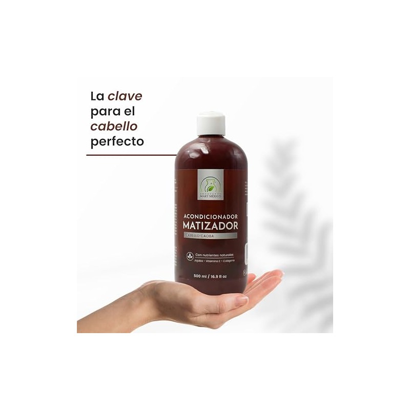 Acondicionador Matizante Para Cabello Caoba 500 Ml Productos Mart Mexico