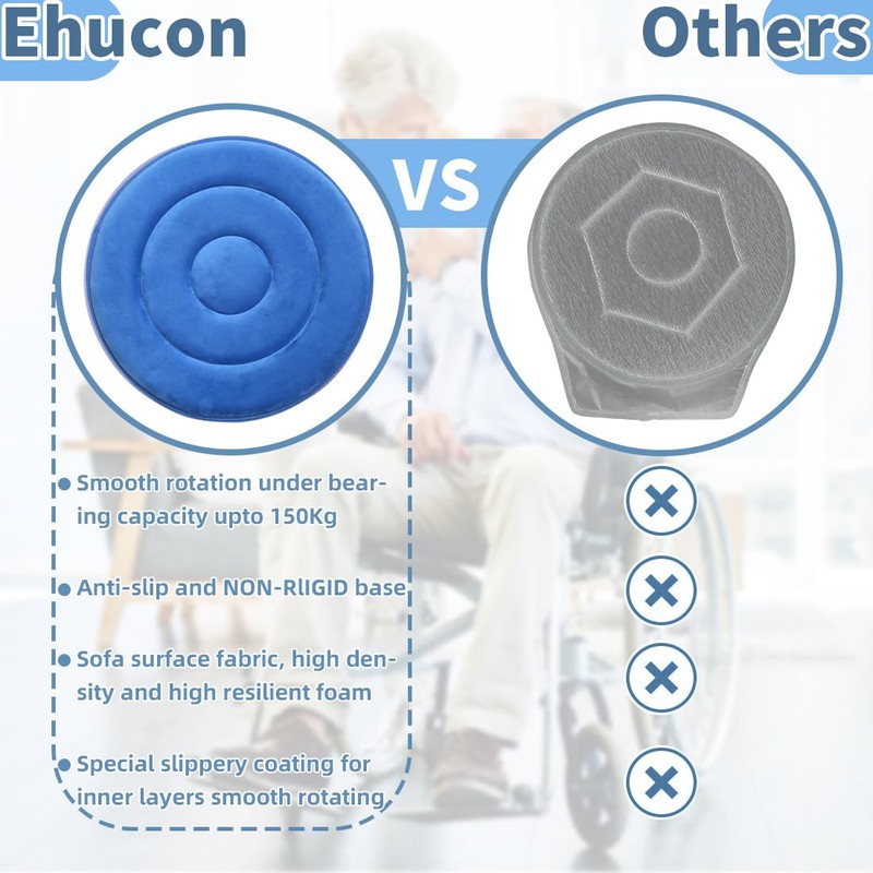 Ehucon Swivel Seat Cushion with 360 Rotating, Active Seat Cushion