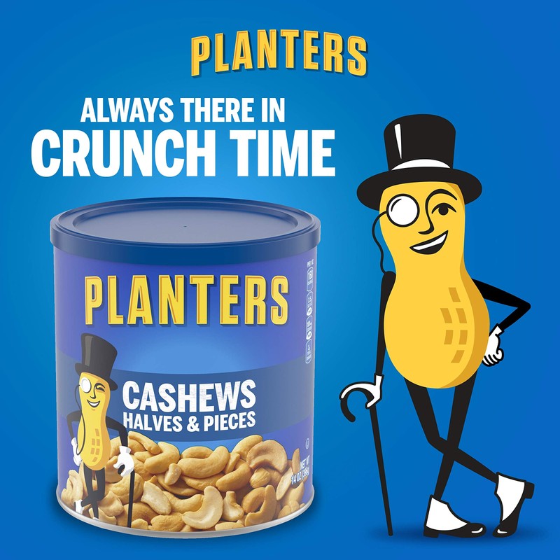 Planters Cashews Halves & Pieces (14 oz Canister)