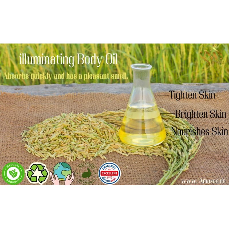 NW Skin Care Oil Blended with Glitter and Vitamin E.
