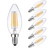 Sunaiony E14 Light Bulb 40 Watt Equivalent Dimmable Candle Bulb