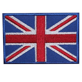 United Kingdom Flag Logo Patch Embroidered Applique Untied Kingdom Country Flag Iron On Sew On Emblem