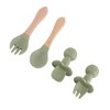 8 Pcs Silicone Baby Feeding Set Bib Suction Plate Bowl