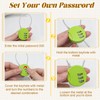 Bonsicoky 6 Pack 3 Digit Combination Lock - Outdoor Waterproof