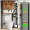 Over The Toilet Storage Cabinet with Doors - 7 Tier