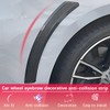 Norkmdi Car Wheel Eyebrow Arch Strip, 2PCS Anti-Collision Self-Adhesive Vehicle