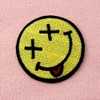 The Happy Smile Face Embroidered Badge Iron On Sew On