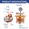 BACOENG 2 Quart Vacuum Chamber with Pump, Stainless Steel Degassing