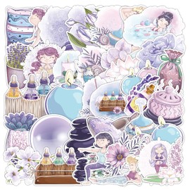 Yoga Girl Stickers for Laptop (40 Pieces), Gift for Children, Teenagers, Adults, Boys, Yoga Girls Stickers, Waterproof Vinyl Stickers for Scrapbooking, Skateboard, Car, Luggage