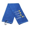 BLUPARK Embroidered Pickleball Gift Zero Zero Two Game On Towel
