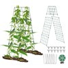 Heavy Duty 48"x16" Adjustable A-Frame Cucumber Trellis for Climbing Plants,iGreely