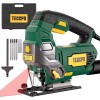 TECCPO Jigsaw, 6.5 Amp 3000 SPM Jig Saw with Laser,