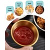 Gold Stainless Steel Dipping Bowls 10 Pack, 3.15 Inch