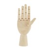 Wooden Hand Model, Mannequin Hand Flexible Movable Fingers Manikin Hand