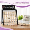 Poyilooo Jewelry Display for Vendors, 30 Hooks Wood Earring Bracelet