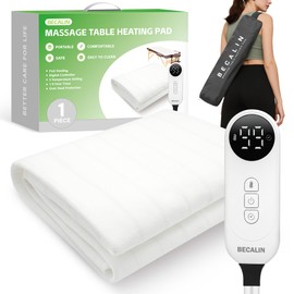 Massage Table Warmer Heating Pad Professional SPA Massage Bed Warmer with 9 Hour Timer, 9 Heat Settings, Overheat Protection for Massage Bed & Spa, 30" x 71", with Portable Storage Bag