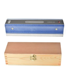 8 Inch Precision Level Machinist Tool 0.0002/10 Inch Accuracy Strip Level with Fitted Wooden Box