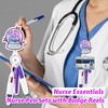 Namifin 72 PCS Funny Badge Reel with Nurse Pen Set,