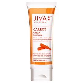 Jiva Carrot Cream 100gm | 100% Ayurvedic Formulation | Repairs Damaged Skin, Provides Deep Nourishment, Enhances Skin Radiance And Protects From UV Rays | Suitable For All Skin Types (Pack of 1)