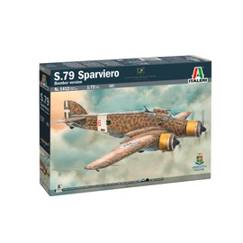 Italeri Sparviero 1412 1:72 S.M.79 M Model Building Kit, Standing Model Building, Crafts, Hobby, Gluing, Plastic Kit, Detailed