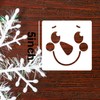 5” Christmas Snowman Face Stencils for Painting on Wood Reusable